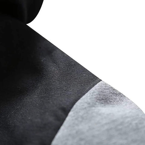 Close-up of fabric texture on Heavyweight Fleece Hoodie For Men Full Zip Jacket With Warm Lining Thick Thermal Sweatshirt