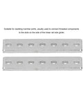 Two 20Pcs Beefy Galvanized Steel Flat Bracket Mending Plate For Heavy Duty DIY Frames Straight Brace For Linear Rail Side Girders Beams