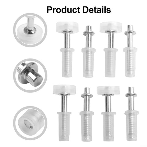 Closet And Folding Door Hardware Kit With Top Pivot And Guide Wheel, Tough As Nails Bifold Door Repair Set components