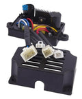 Beefy 5kW Automatic Voltage Regulator for Welding Generator, Single Phase Stabilizer with 12-Wire Control, Pro Grade Voltage Regulation for Smooth Welds and Reliable Performance, black wired unit with connectors