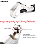 Bike Tube Cutter Kit For Fork Steerer, Seat Post And Handlebar Tubes with chrome-plated alloy, close-up of cutter wheels.