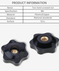 Must Have Ten Pack Six Star Knobs With One Quarter Inch Twenty Female Threads Hex Head Through Knobs For Clamping Jigs And T Track Bolts