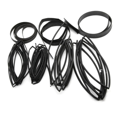 7 Size Heat Shrink Tubing Assortment Kit For Electrical Wire Wrapping Cable Insulation Sleeve 2 To 1 Ratio Perfect For Diy Projects And Quick Fixes On The Go, black assorted sizes