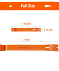 Two Piece Flat Pry Bar Set With Seven And A Half Inch Mini Pry Bar And Fifteen Inch Heavy Duty Nail Puller Claw Bar for DIY Kitchen Remodels