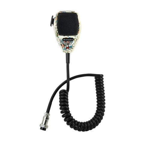 Noise Canceling CB Microphone With 4 Pin Input For Amateur Radio And SSB Communications Universal Transceiver Compatibility TX RX Isolation USA HAM Edition with coiled cable