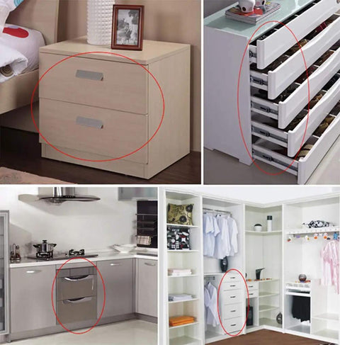 Heavy Duty 16 Inch Drawer Slides 1 Pair Full Extension Under Mount Ball Bearing With Quiet Smooth Action Double Row Steel Balls Hidden Slow Closing Piston Two Fold Setup Built To Last Steel Construction for cabinet and closet drawers