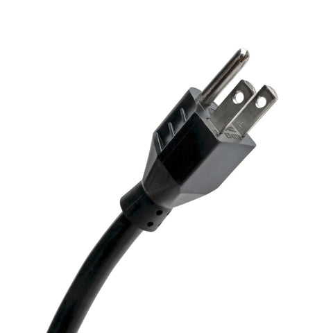 Close-up of Six Outlet Surge Protector Power Strip With Six Foot Cord 990 Joules Dual USB Charging 2A plug.