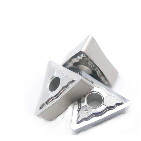 Top Notch Carbide Inserts For Aluminum Turning TNMG332 TNMG160408 3 inserts with gray polished surface for smooth finishing