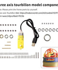 3 Axis Tourbillon Model Components Kit Lightweight Built For Your Lab Aircraft Engine 3D Printer Parts For DIY Enthusiasts
