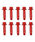 10 Piece CNC Self Tapping Screw Bolts Kit For Husqvarna And KTM Dirt Bikes Red Fasteners, Easy To Use, Built To Last