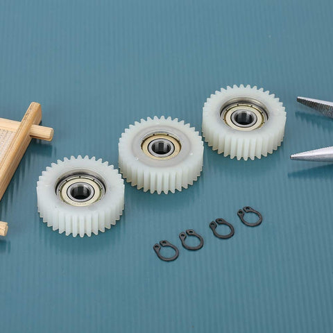3 Piece Nylon 36 Tooth E Motor Gear Clutch Accessory Set For Precise Control And Durable Replacement In RC, Robotics, And DIY Tooling, Features Easy Fit And Pro Grade Nylon Gear