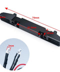 One Twenty Fourth Scale RC Crawler Light Strips Kit with metal bumper, dimensions labeled for Wrangler JLU Deadbolt SCX24