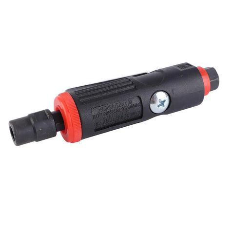 Badass 25000 RPM Pneumatic Die Grinder Kit With Dual Three And Six Mm Collets, close-up of compact air die grinder handle.