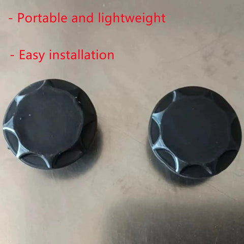 Pair of black Six Pack Bike Front Fork Top Caps 0.75 Inch Dust Covers For Suspension Forks Easy Install Durable Rubber