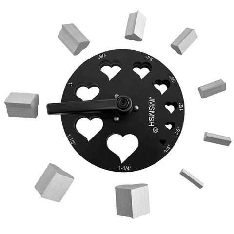 Disc Cutter Set Of 9 Entangled Heart Punches For Jewelry Making Pendants And Bracelets Heart Shaped Punch Mold Pro Grade