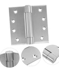 Adjustable Stainless Steel Heavy Duty Self Closing Door Hinges for Residential and Garage Use With Quiet Mechanism