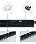 Massive Meteor Shower Fiber Optic Lights Kit With 96 Fiber Cables 13.1 Feet Long And 12 Port Meteor Engine 0.04 Inch Fibers