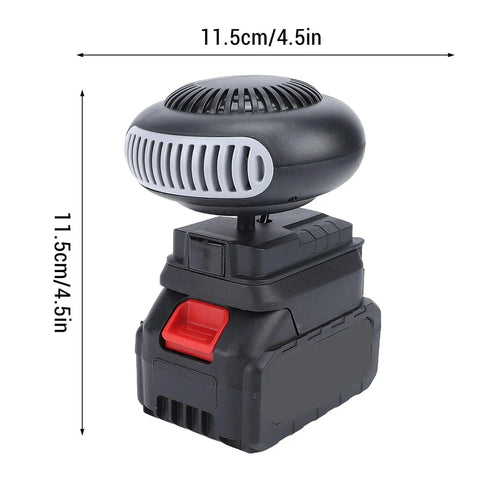 Portable Battery Car Heater Packed With A Massive 12000mAh Cell And Lightning Fast Heat, compact design, 11.5cm height.