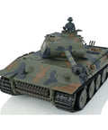 Front view of German Panther V One Sixteenth Scale RC Tank With Two Point Four GHz Infrared Battle System HengLong TK7.0 Mainboard