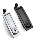 Black and silver cabinet lock lever panel push button compression trigger latch 1 piece black 35 short gate lock hardware