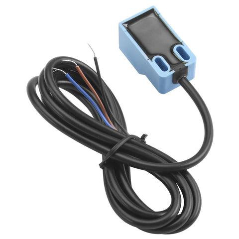 Square Inductive Proximity Sensor Switch Non Shield Type SN04-N Detection Distance 5mm 10-30V DC 200mA NPN Normally Open Three Wire Blue Housing