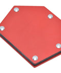 Heavy Duty Magnetic Welding Holder Clamp With Rock Solid 22kg Grip For Precision Multi Angle Work, red alloy steel tool.