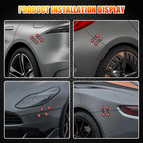 Universal Car Bumper Clip Kit With Front And Rear Quick Release Tabs Durable Aluminum Alloy Bumper Holders For Cars in use