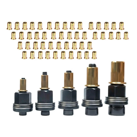 Mandrel Rivnut Kit M3 To M10 66 Piece Carbon Steel Rivnut Set For Auto Bodywork And DIY Metal Fabrication Dual Drill Or Wrench Drive For Fast Press In Includes M3 M4 M5 M6 M8 M10 Mandrels And 60 Rivet Nuts, assorted mandrels and rivet nuts