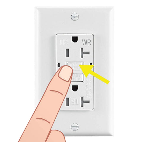 20 Amp Weather Resistant GFCI Duplex Wall Outlet With LED Indicator Self Test Reset Feature Tamper Resistant Receptacle UL Listed
