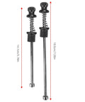 Bike Quick Release Skewer Set Black Anti Theft Locking Skewers Aluminum Alloy For Road Bike Wheels Lightweight Secure Axle System