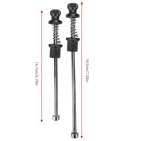 Bike Quick Release Skewer Set Black Anti Theft Locking Skewers Aluminum Alloy For Road Bike Wheels Lightweight Secure Axle System