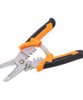 Wire Stripper And Cutter Tool With Curved Blade And Crimping Design For Electronics Repair And Cable Maintenance Pro Grade Stainless Steel HRC55