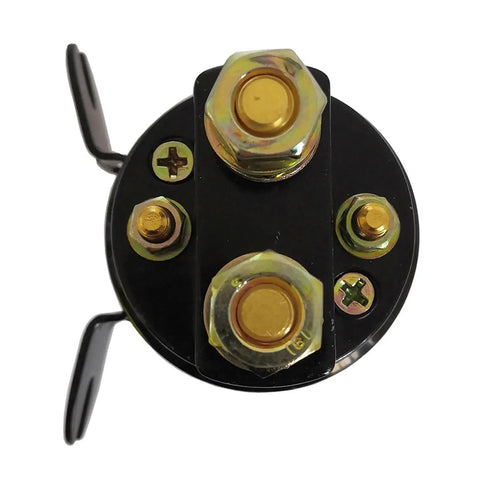 Built Tough Dc Contactor Motor Start Switch For Electric Forklift Stacker And Pallet Truck Supporting 12 24 And 48 Volt Systems top view showing connectors and housing.