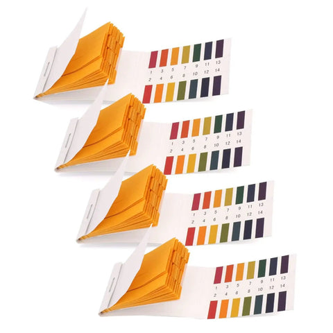 PH Test Strips 1 To 14 Full Range Litmus Paper For Garden And Soil, 1600 Strips In 20 Packs with color comparison chart