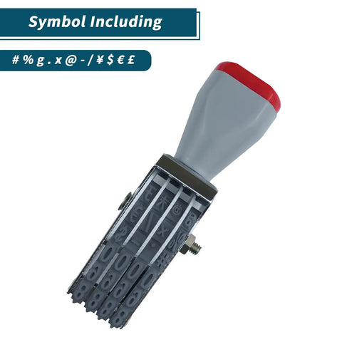 Killer 4 Digit Number Roller Stamp With Changeable Dial Wheel For Egg Dating And Custom Marking No Sweat Setup showing adjustable dials and symbols.