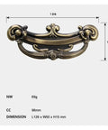 Antique brass Cabinet Drawer Pull Handles Set For Cabinets And Drawers Multi Size Kitchen Hardware With Two Center To Center Spacing