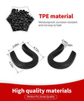 TPE material details of tow hook cover for Chevy Silverado 1500 2007 to 2024 front bumper rubber black accessory
