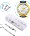 Stainless Steel Watch And Eyewear Repair Kit With Tweezers And Screw Set, All In One Handy Universal Multi Purpose Diy Tool For Eyeglasses, Sunglasses, Watches, Laptops And Electronics.