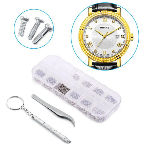 Stainless Steel Watch And Eyewear Repair Kit With Tweezers And Screw Set, All In One Handy Universal Multi Purpose Diy Tool For Eyeglasses, Sunglasses, Watches, Laptops And Electronics.