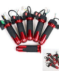 Top Tier E Bike Twist Throttle With 3 Speed Settings High Med Low Plus Forward Reverse Control For Smooth Rides On Any Terrain, red black ABS grips