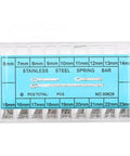 Watch Band Pins And Spring Bars Kit 6 To 23 Mm Tungsten Steel U Shape Pins in Storage Box for Easy Strap Swaps