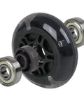 64mm LED Inline Luggage Wheels With Bearings Two Pack For Skate Ripstik Style Suitcases Self Powered Lit Up Wheels