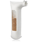 Heavy Duty Table Saw Dust Collector Bag With Clear View Window For 10 Inch Table Saws And 2 Point Five Inch Fittings, white fabric design.