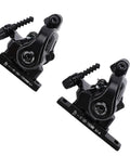 Heavy Duty Grip On Two Wheeled Rides With Dual Piston Mechanical Disc Brakes For Road And Folding Bikes Featuring Tough Aluminum Calipers.
