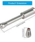 Product dimensions of High Temp Steam Wand And Milk Frothing Hose Kit For EC685 Coffee Makers with detailed measurements