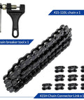 Rugged Heavy Duty 415H Chain That Packs A Punch For Motorized Bikes With Handy Chain Breaker Tool Fits 49Cc To 80Cc Two Stroke Engines