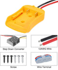 20V To 12V Step Down RC Battery Converter Kit For DIY Cars And Trucks, Includes 12AWG Wire, Wire Terminal, ABS Shell, Screws