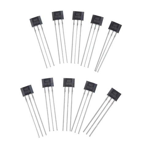 Set Of 10 Hall Effect Linear Sensors For Pro Grade Proximity And Position Sensing With Linear Voltage Output Proportional To Magnetic Field Strength High Precision Hall Sensor Array