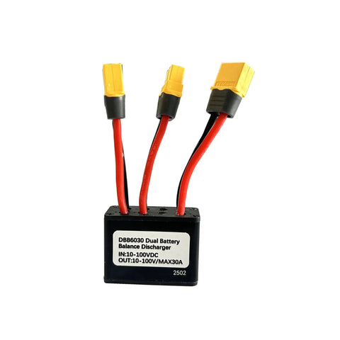 Dual Battery Pack Switch Balancer For E Bike And Scooters, Double Battery Discharge Converter, 500W System, 10 To 100V DC Input, Max 30 Amps, Generation II, Ultra Compact 34x45x18.5mm, Only 73g, Low Key Hidden Frame Install