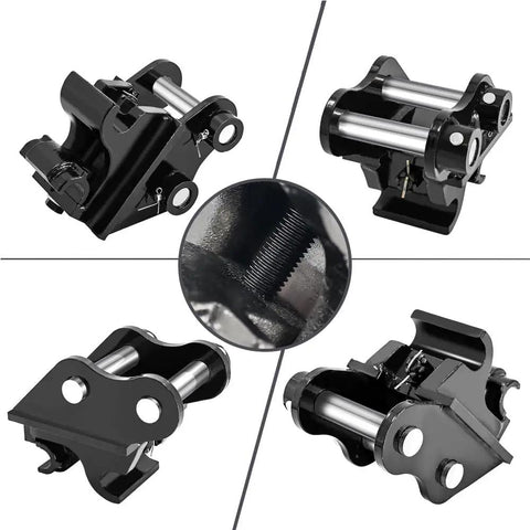 Quick Change Hitch for Mechanical Mini Excavator Backhoe Attachment, Fits 1T To 1.5T Digging Machines, 90mm Span, 25mm Hole Diameter
